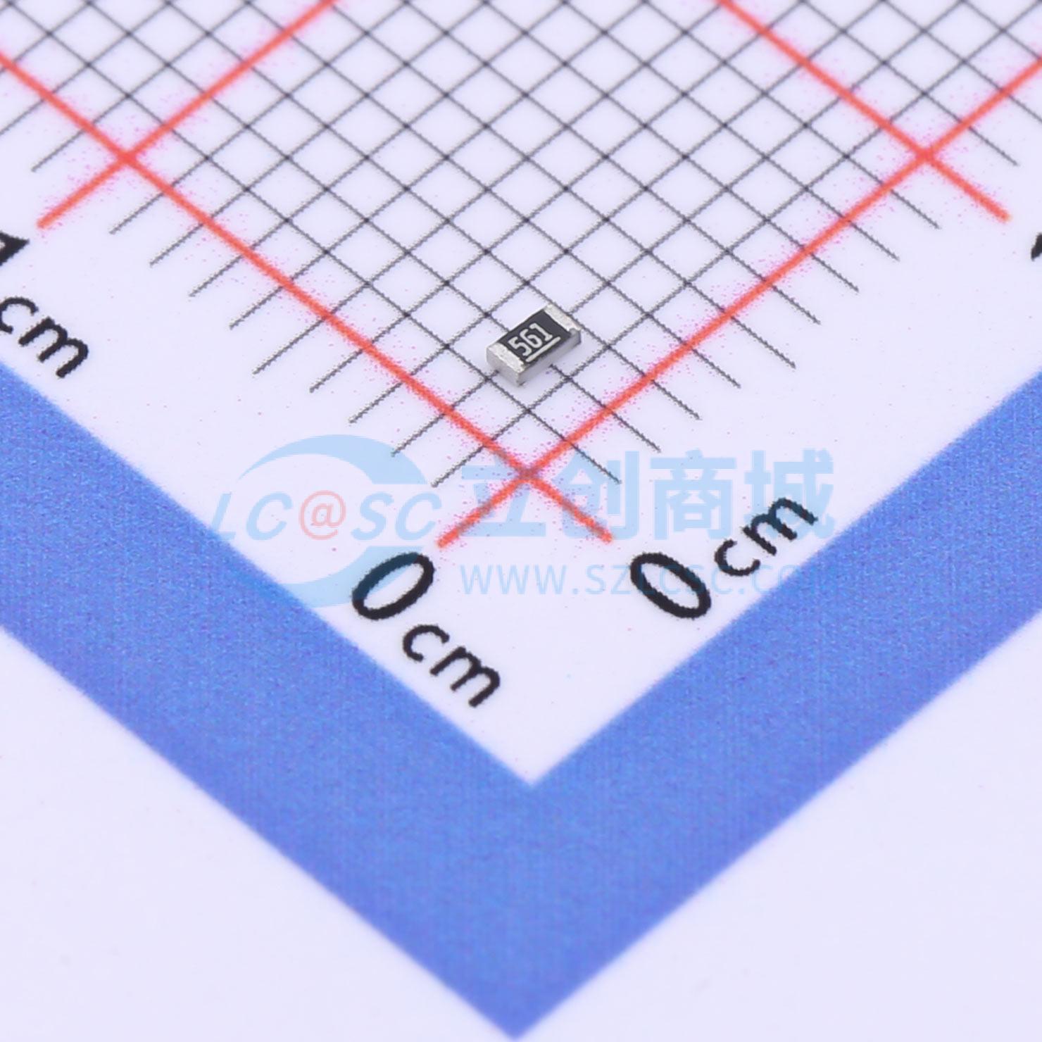 点击查看大图 SCR0603F560R实物图