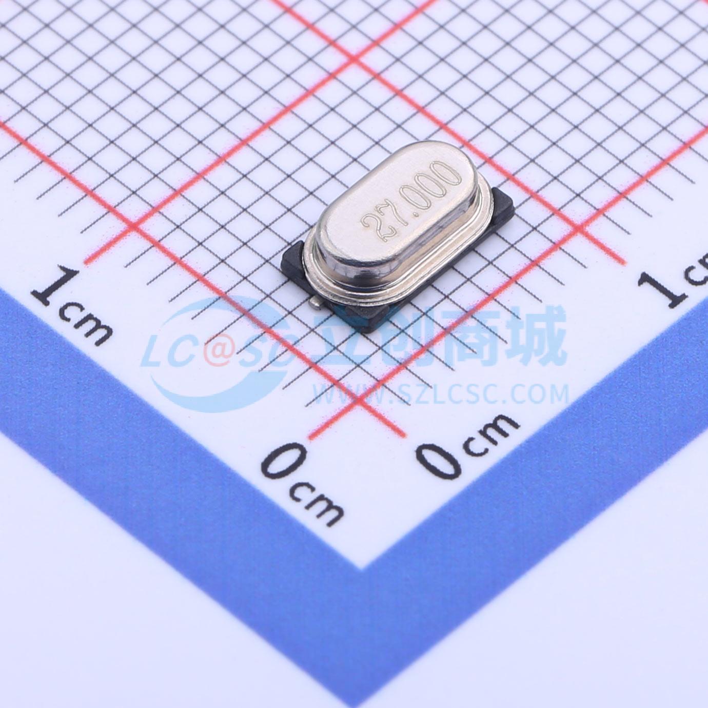 点击查看大图 27M 20PF 15PPM实物图