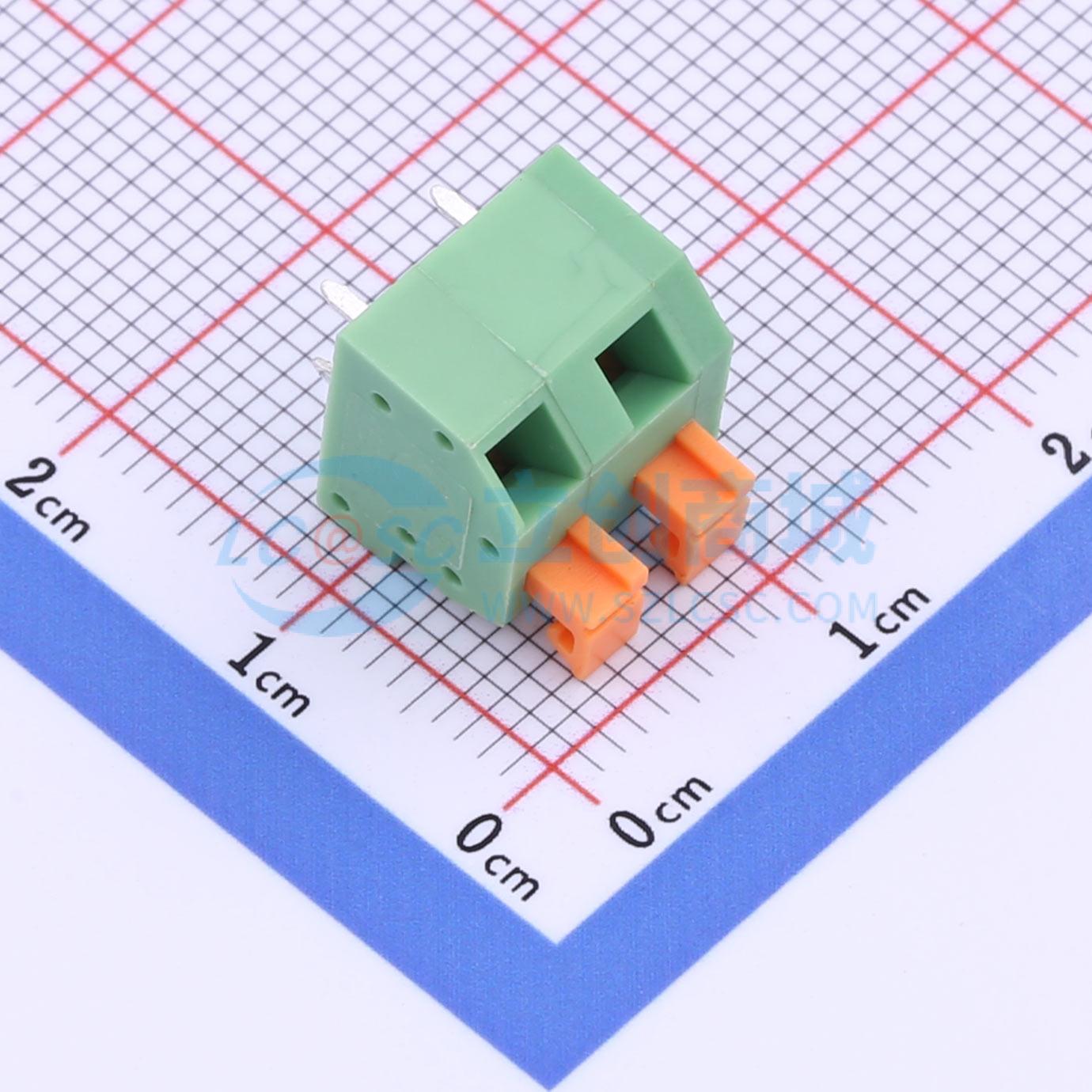 点击查看大图 KF238-5.0-2P-3实物图