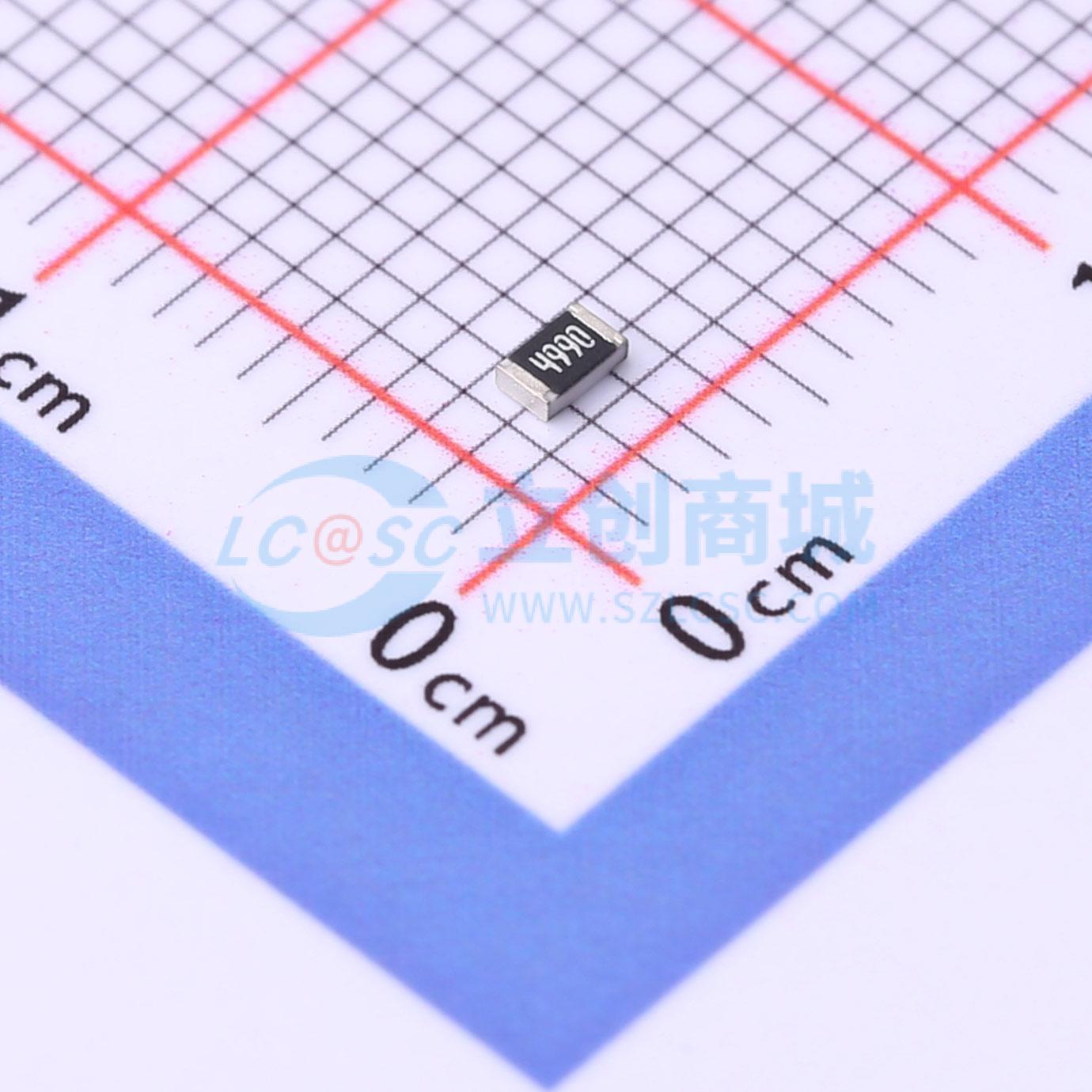 点击查看大图 SCR0805F499R实物图