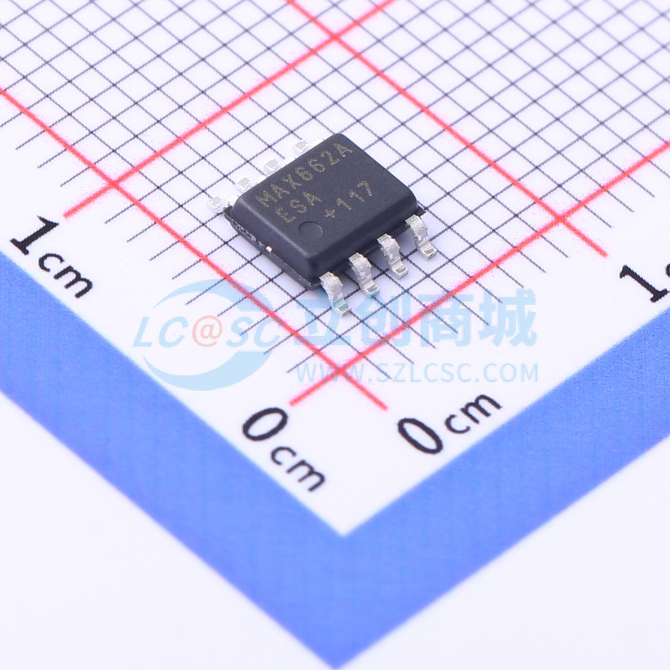 点击查看大图 MAX662AESA+T实物图