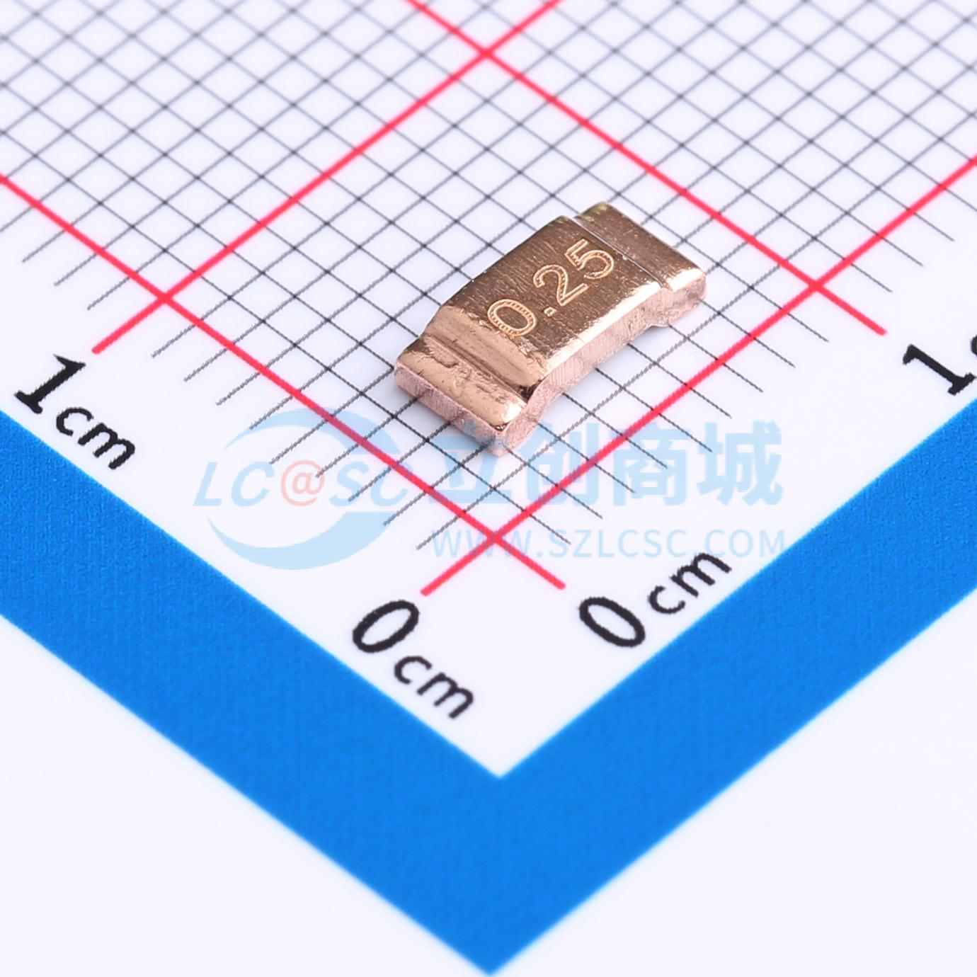 点击查看大图 HoLRS2512-3W-0.25mR-5%实物图