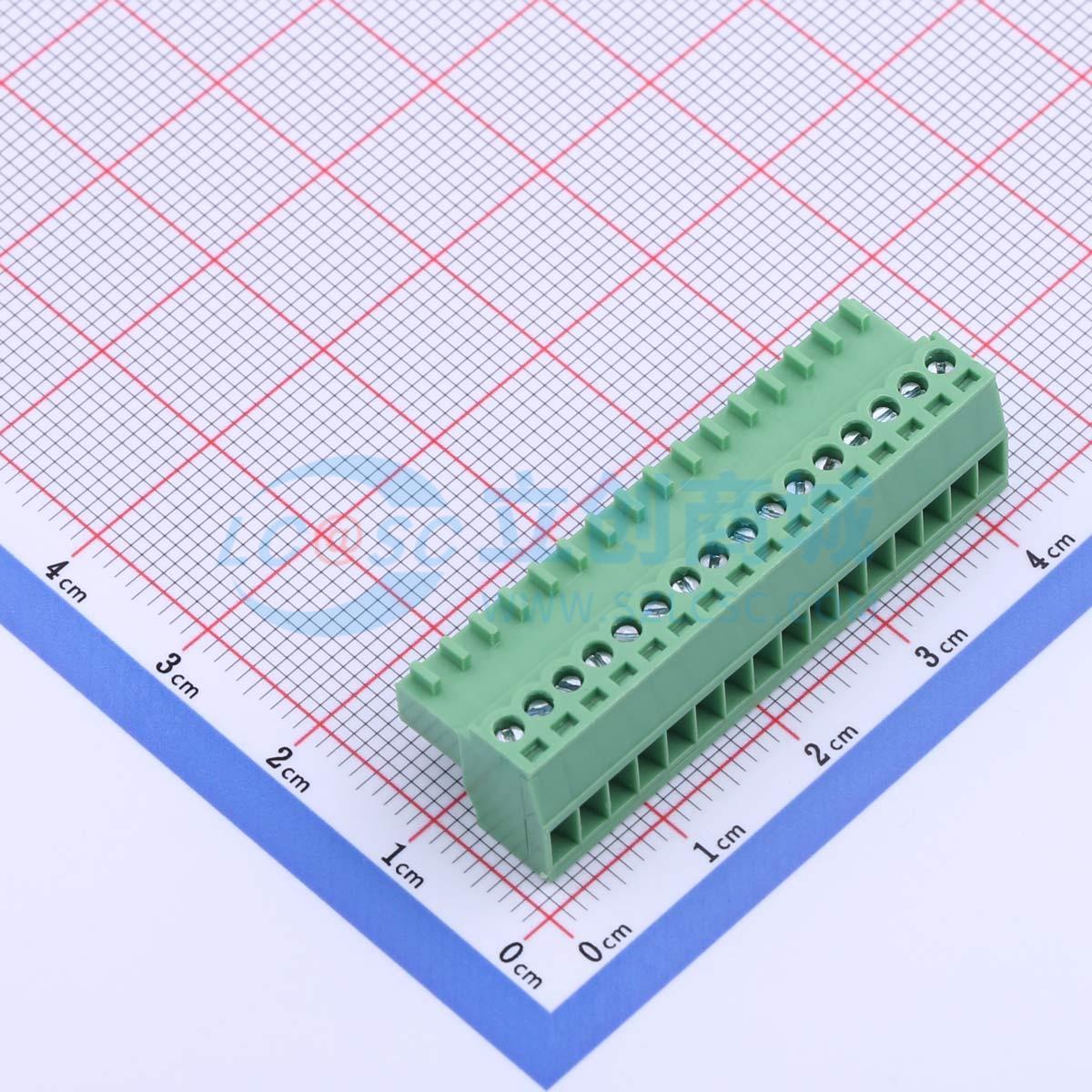 点击查看大图 DB2EK-2.54-16P-GN-S实物图