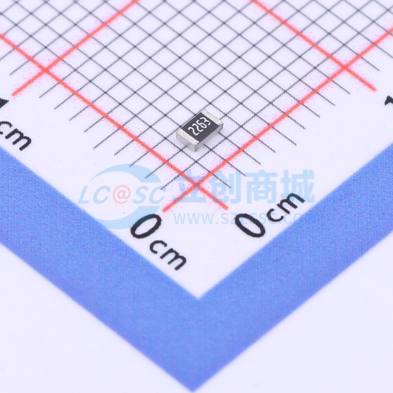 点击查看大图 SCR0805F226K实物图