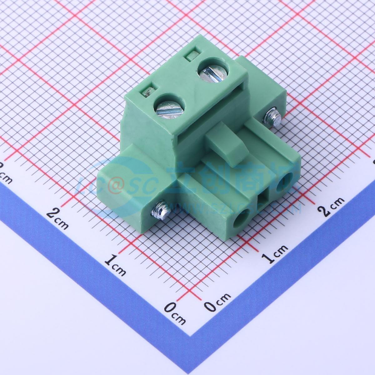 DB2EKM-7.62-2P-GN-S实物图