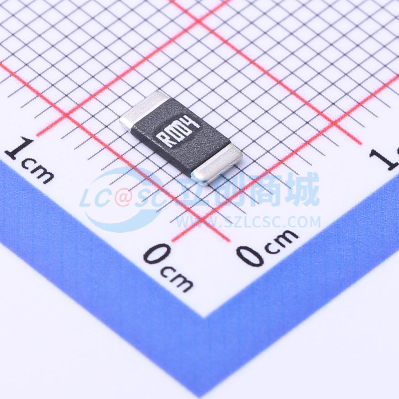 点击查看大图 HoJLR2512-2W-4mR-1%-75ppm实物图