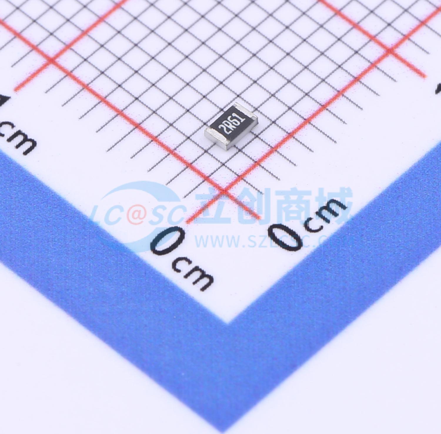 点击查看大图 SCR0805F2R61实物图
