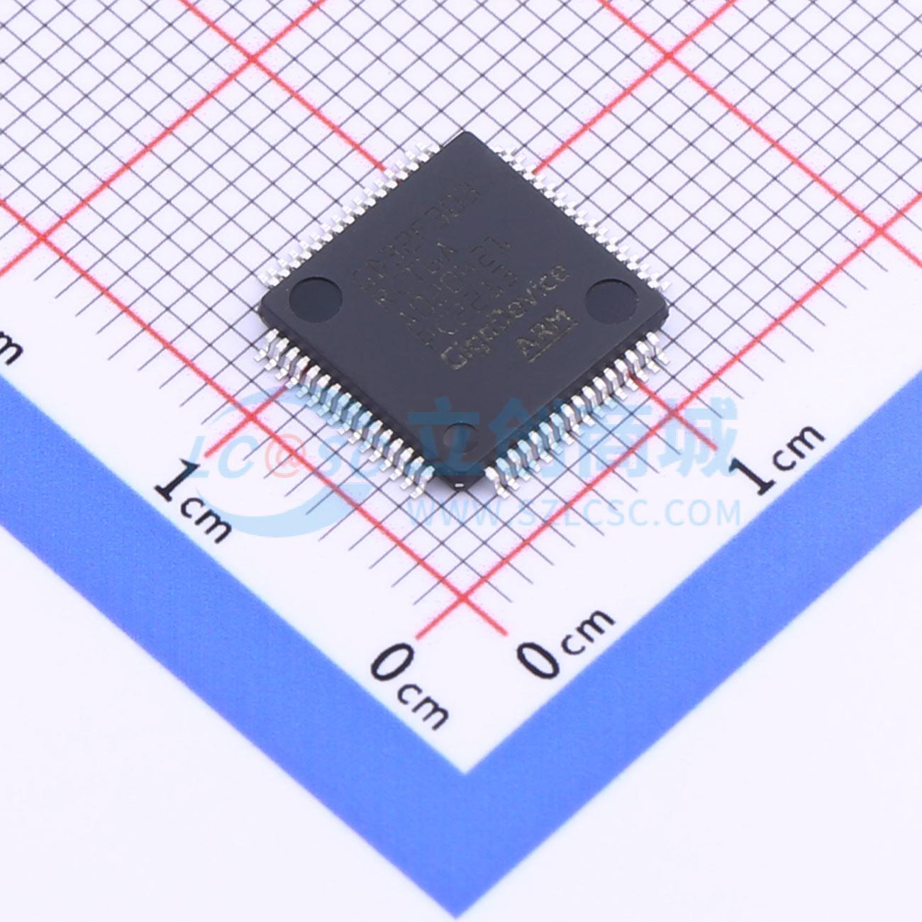 点击查看大图 GD32F303RCT6A实物图