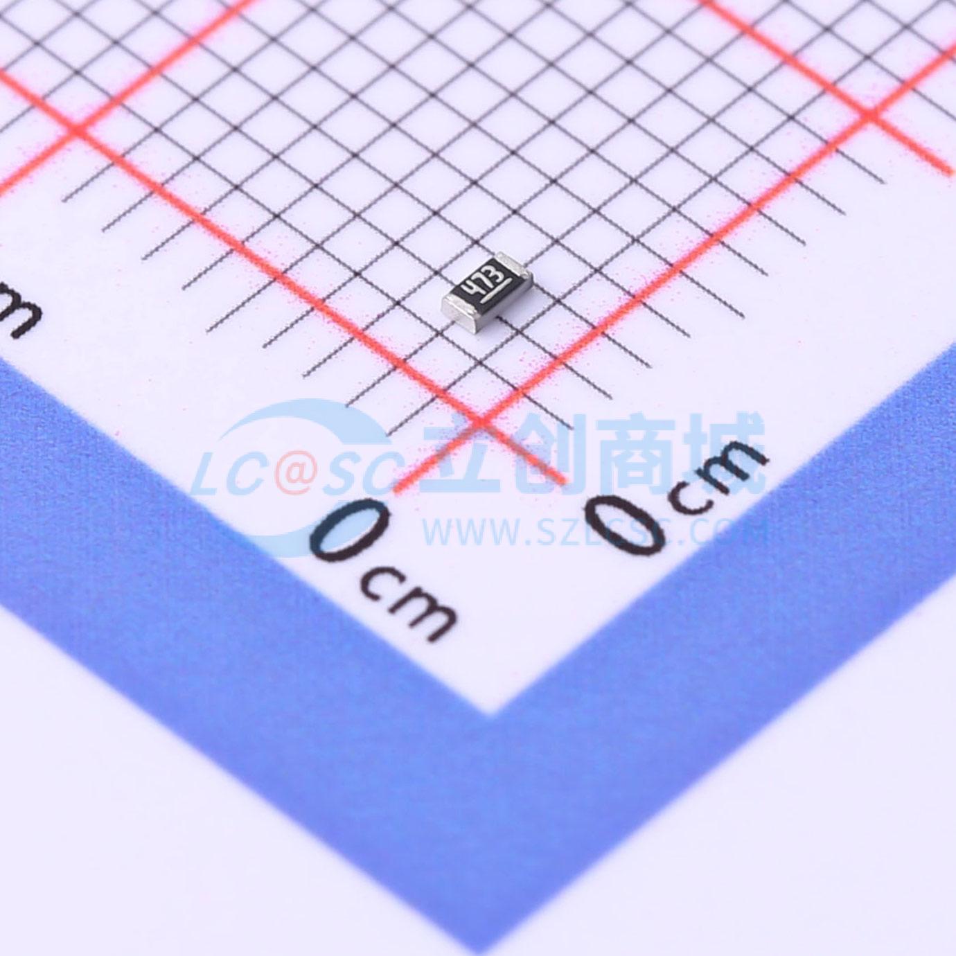 点击查看大图 SCR0603F47K实物图