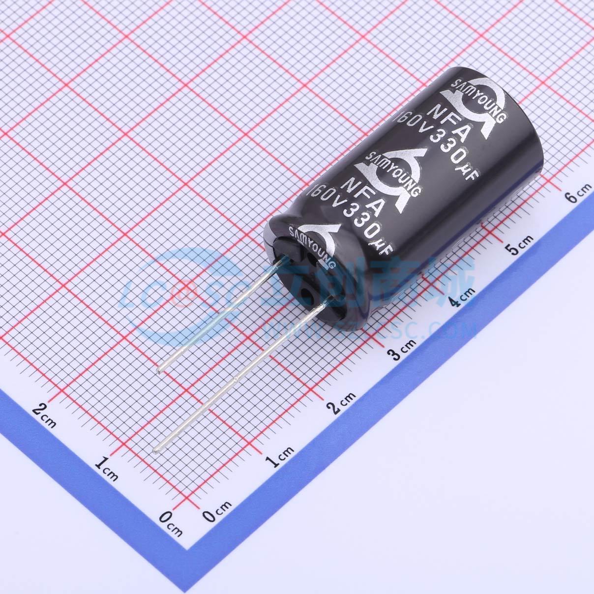 点击查看大图 NFA160V330M16*31.5 LO实物图