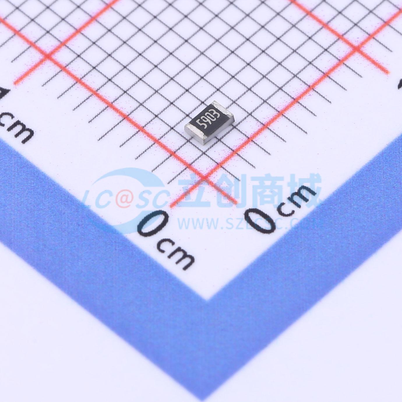 点击查看大图 SCR0805F590K实物图