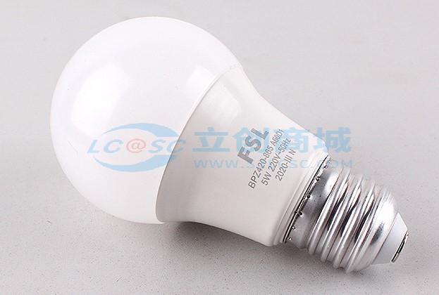 A60 220V5W 6500K E27实物图