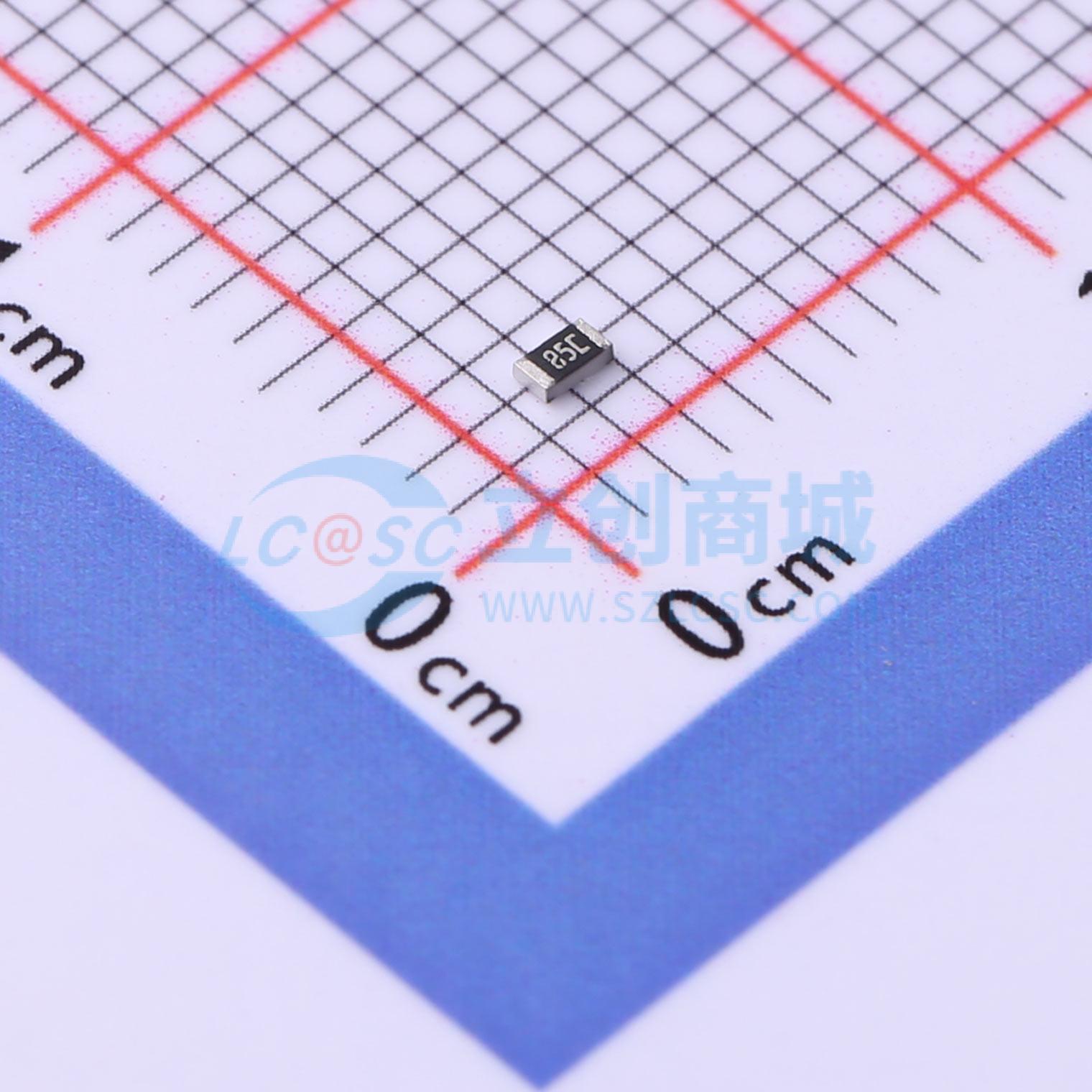 点击查看大图 SCR0603F75K实物图