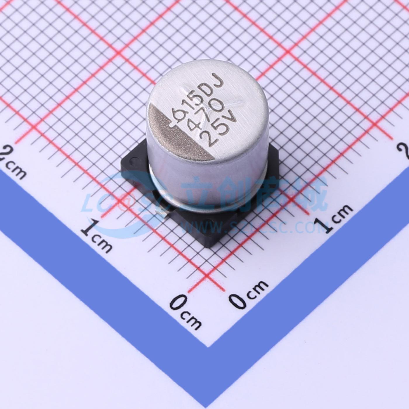 点击查看大图 BXJ25V470M10*10 10.0TP实物图