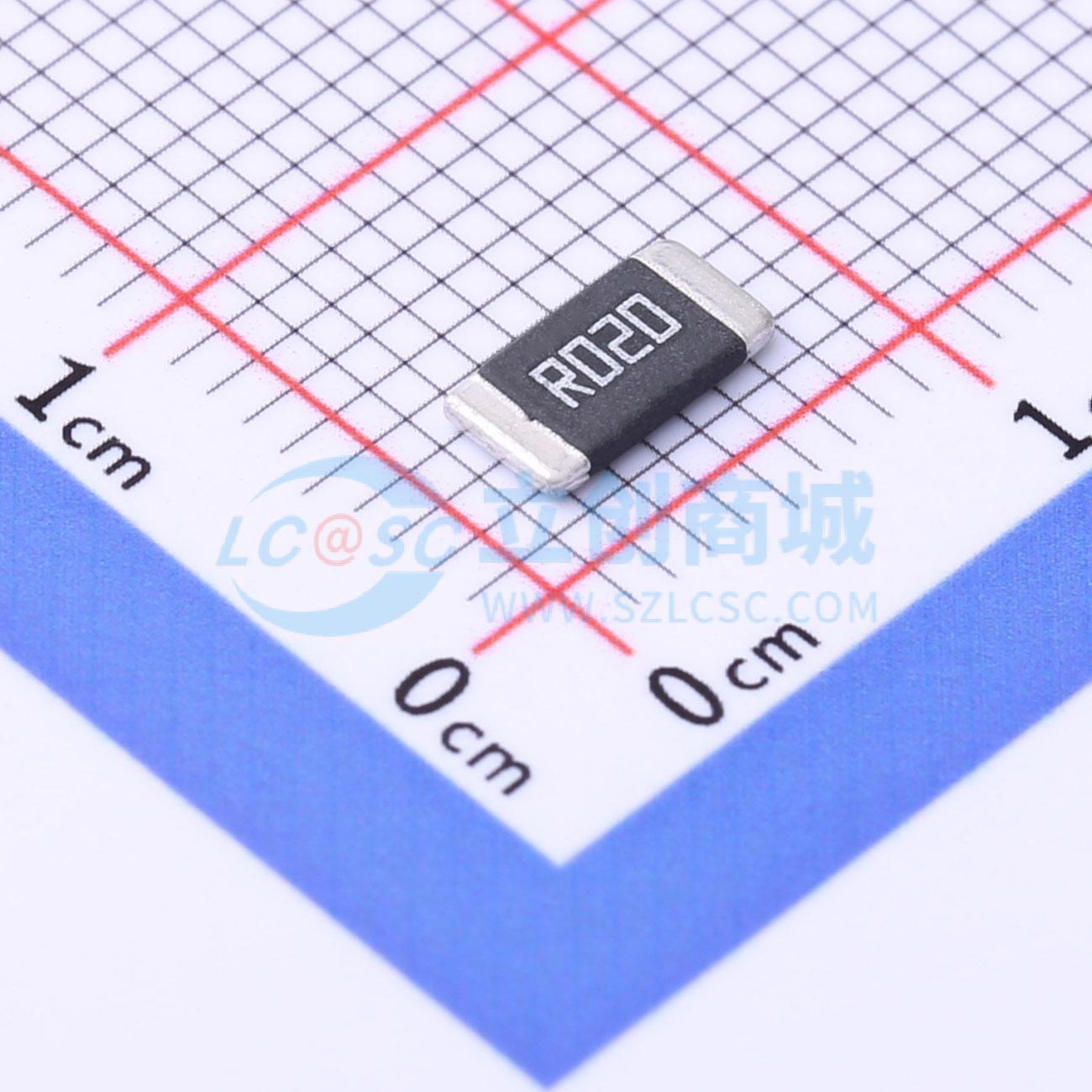 点击查看大图 HoLLR2512-2W-20mR-1%实物图