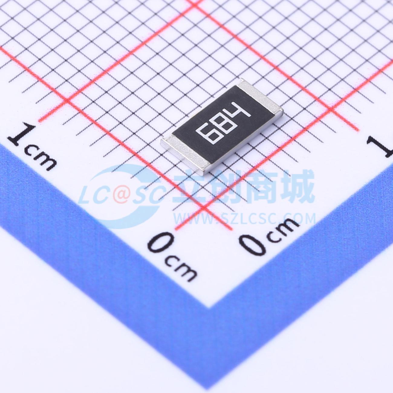点击查看大图 FRC2512J684 TS实物图