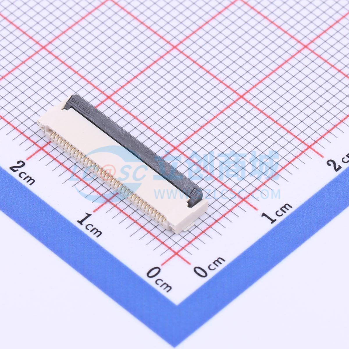 点击查看大图 KH-FPC0.5-H2.0SMT-34P-QCHF实物图