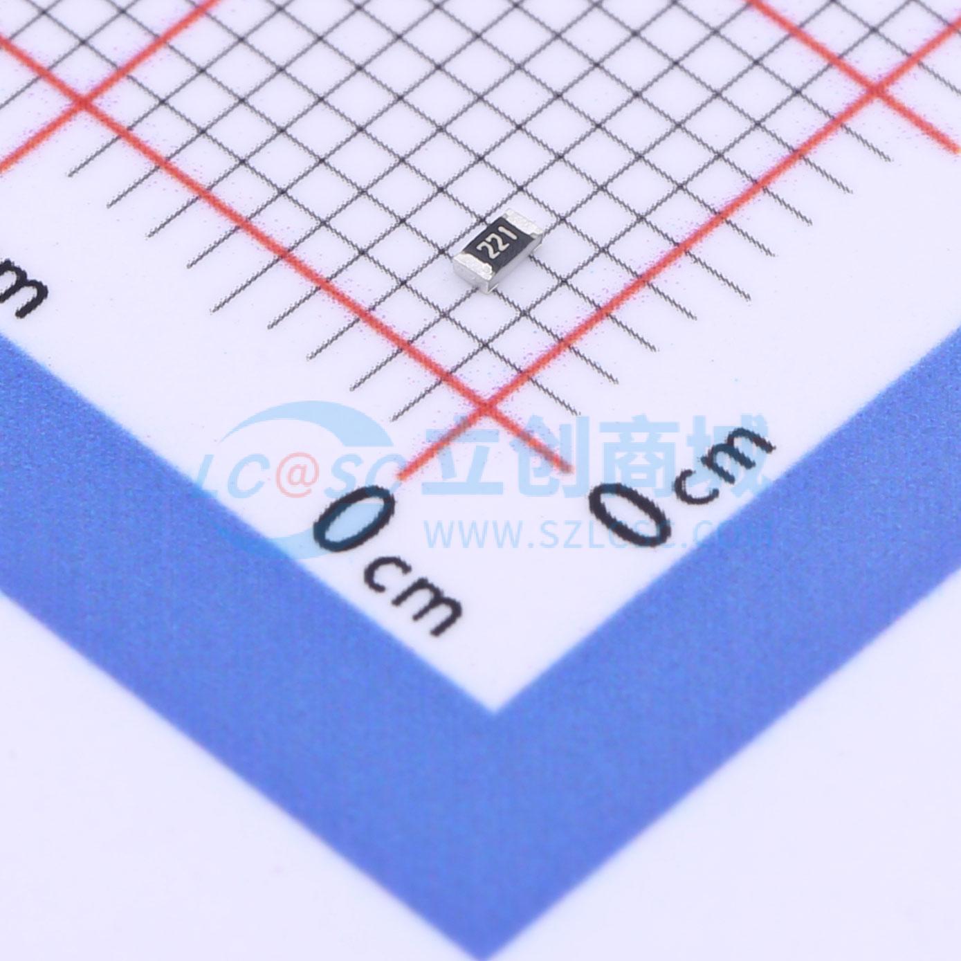 点击查看大图 RGC1/16C221FTP实物图