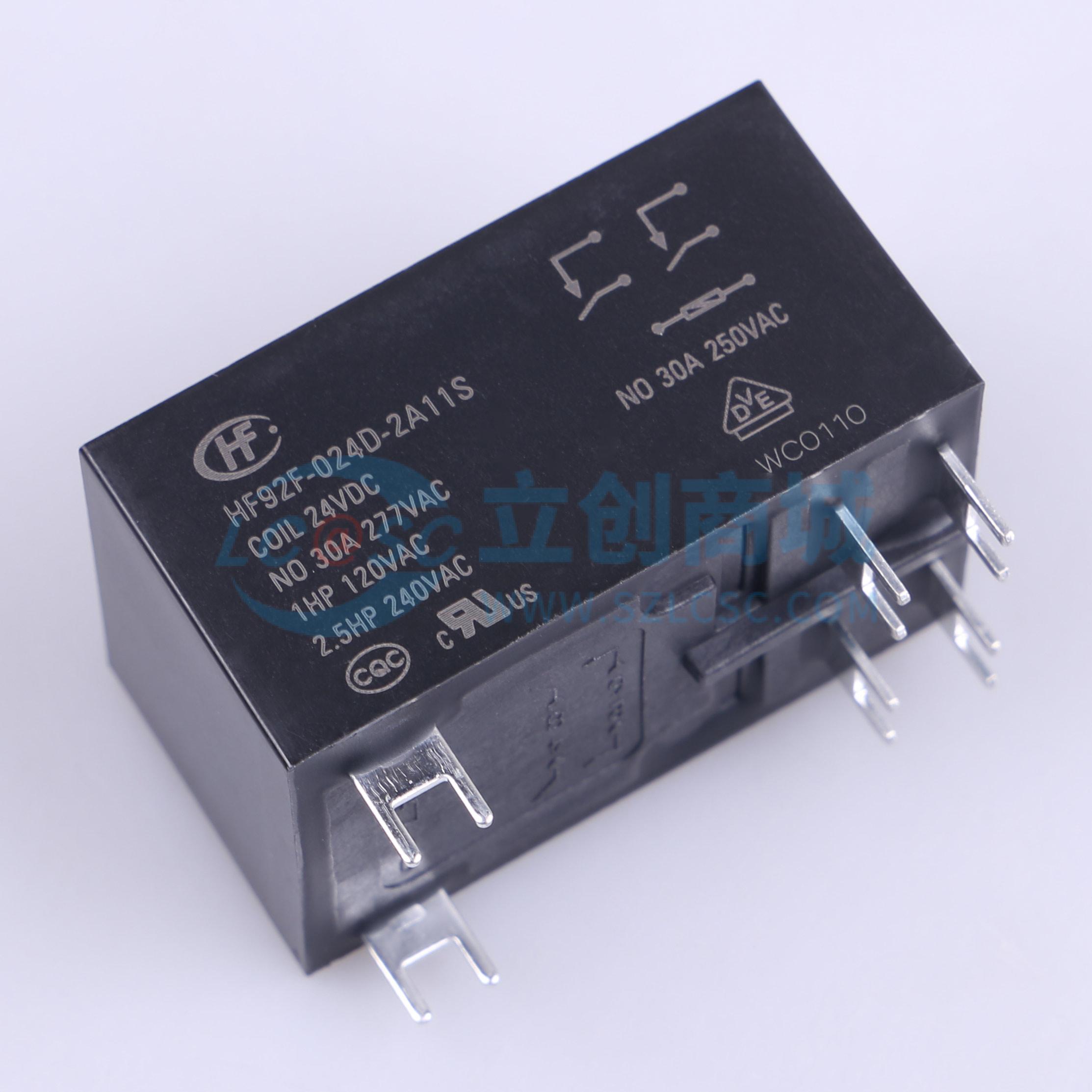 点击查看大图 HF92F/024D-2A11S实物图