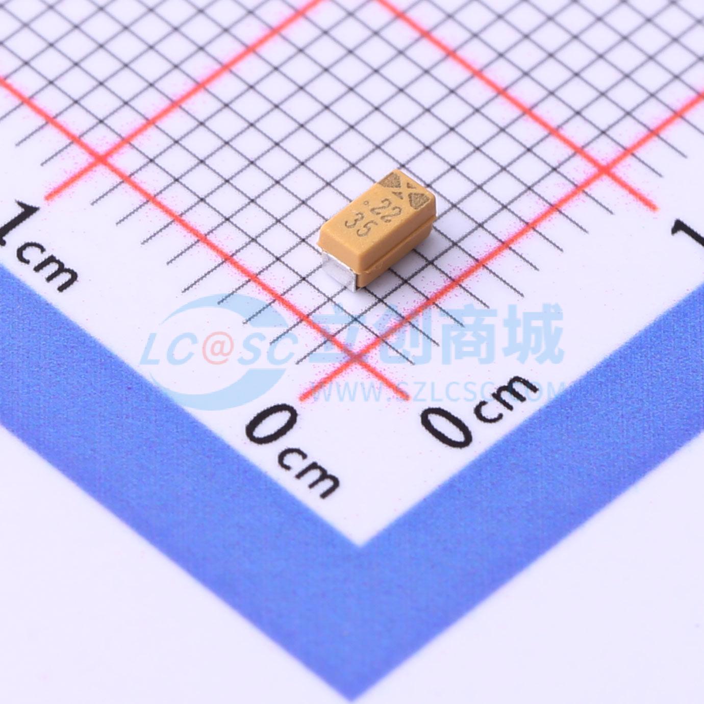 点击查看大图 CA45A-A-35V-0.22UF-K实物图