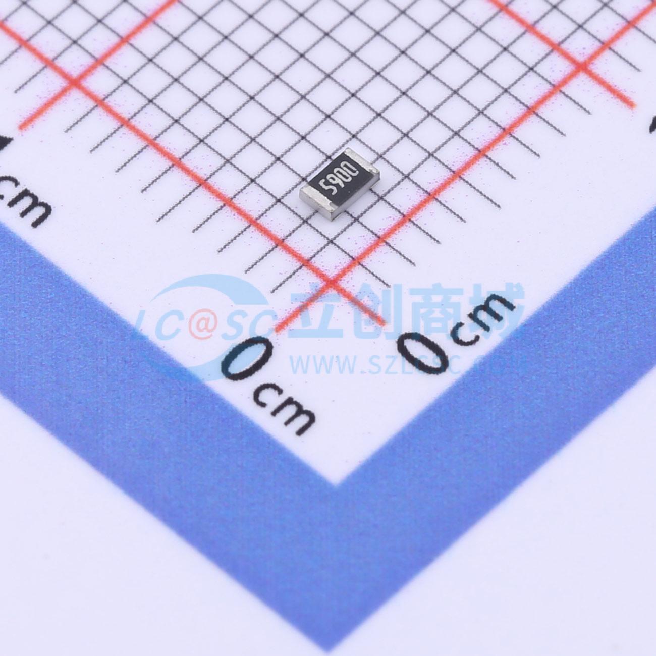 点击查看大图 SCR0805F590R实物图
