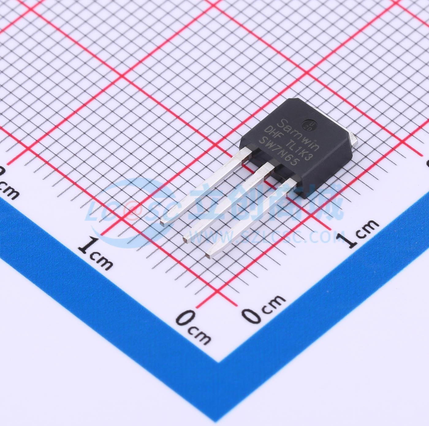点击查看大图 SWI7N65D实物图