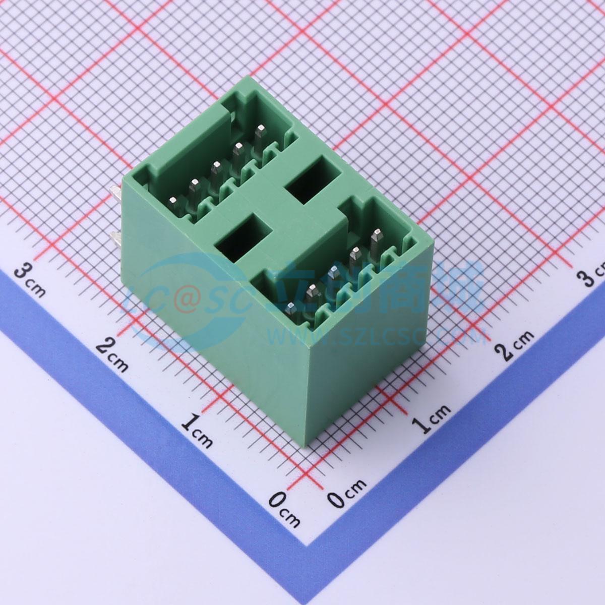 点击查看大图 DB2ERH-2.5-2*5P-GN实物图