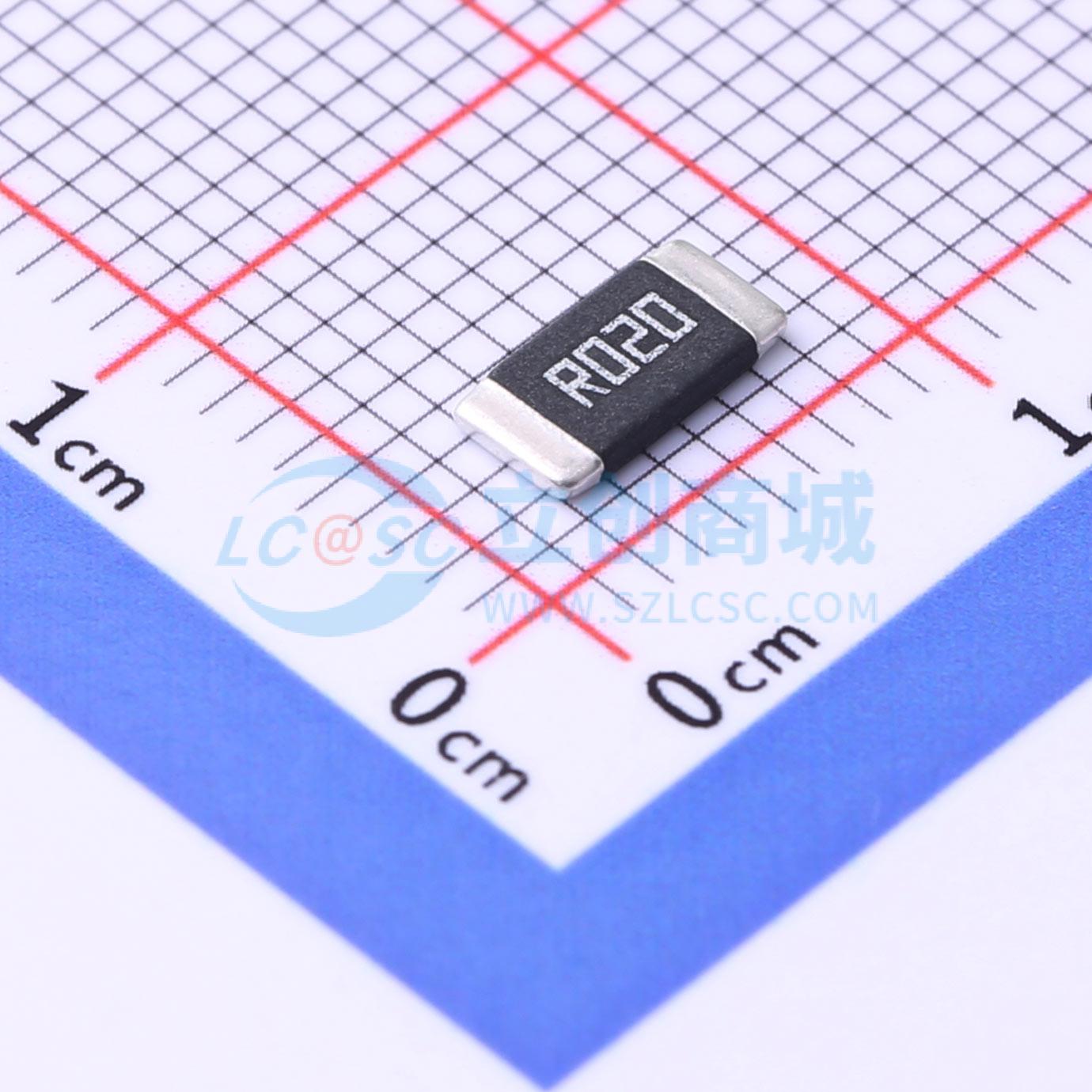 点击查看大图 HoLLR2512-3W-20mR-5%实物图