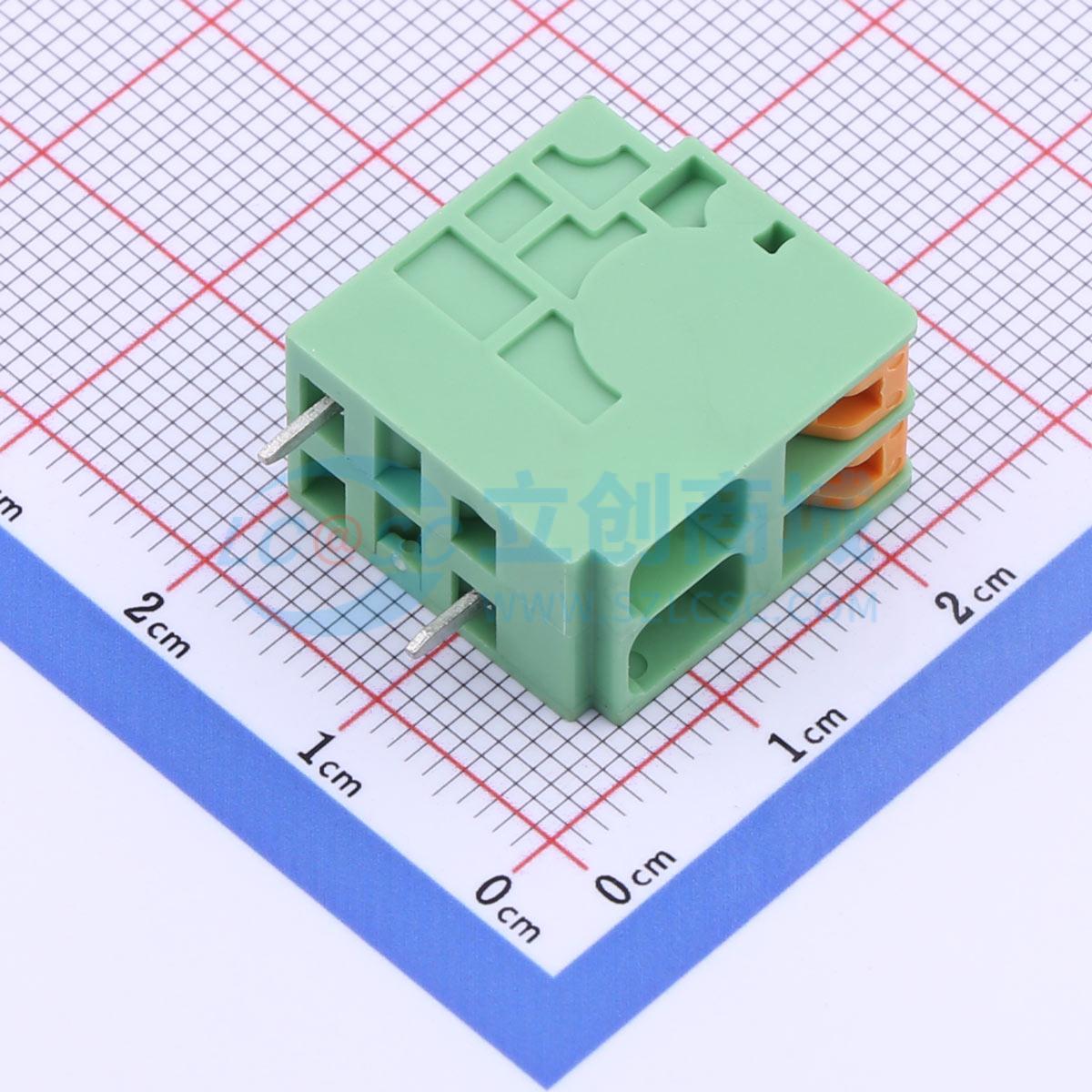 KF207RA-5.08-2P实物图
