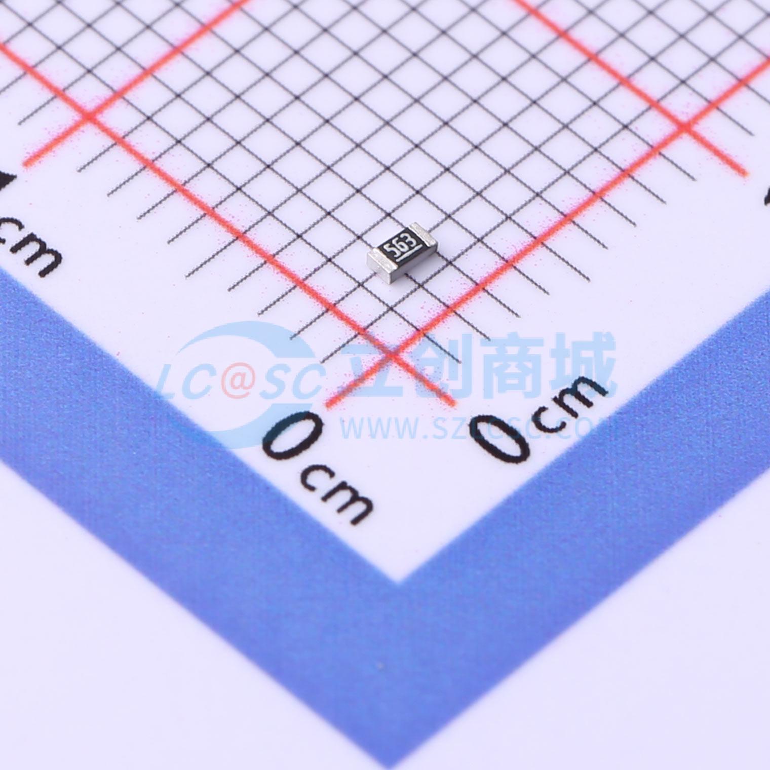 点击查看大图 SCR0603F56K实物图