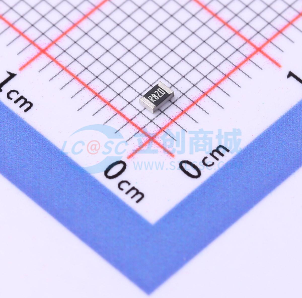 点击查看大图 CR0805J8R820G实物图