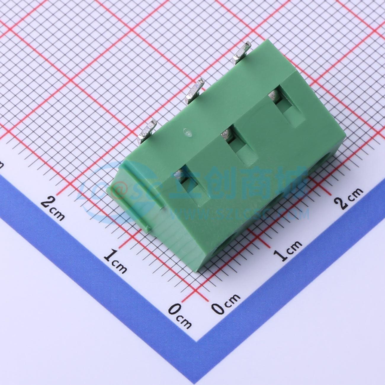 点击查看大图 DB128R-7.62-3P-GN-S实物图