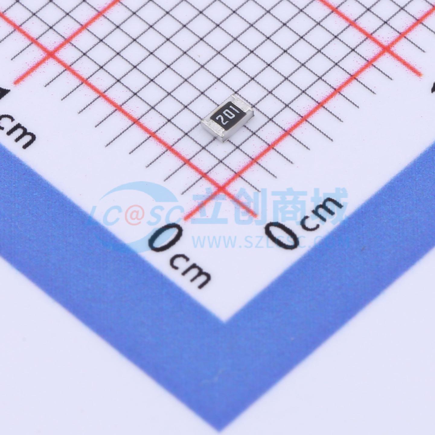 点击查看大图 FRD0805J201 TS实物图