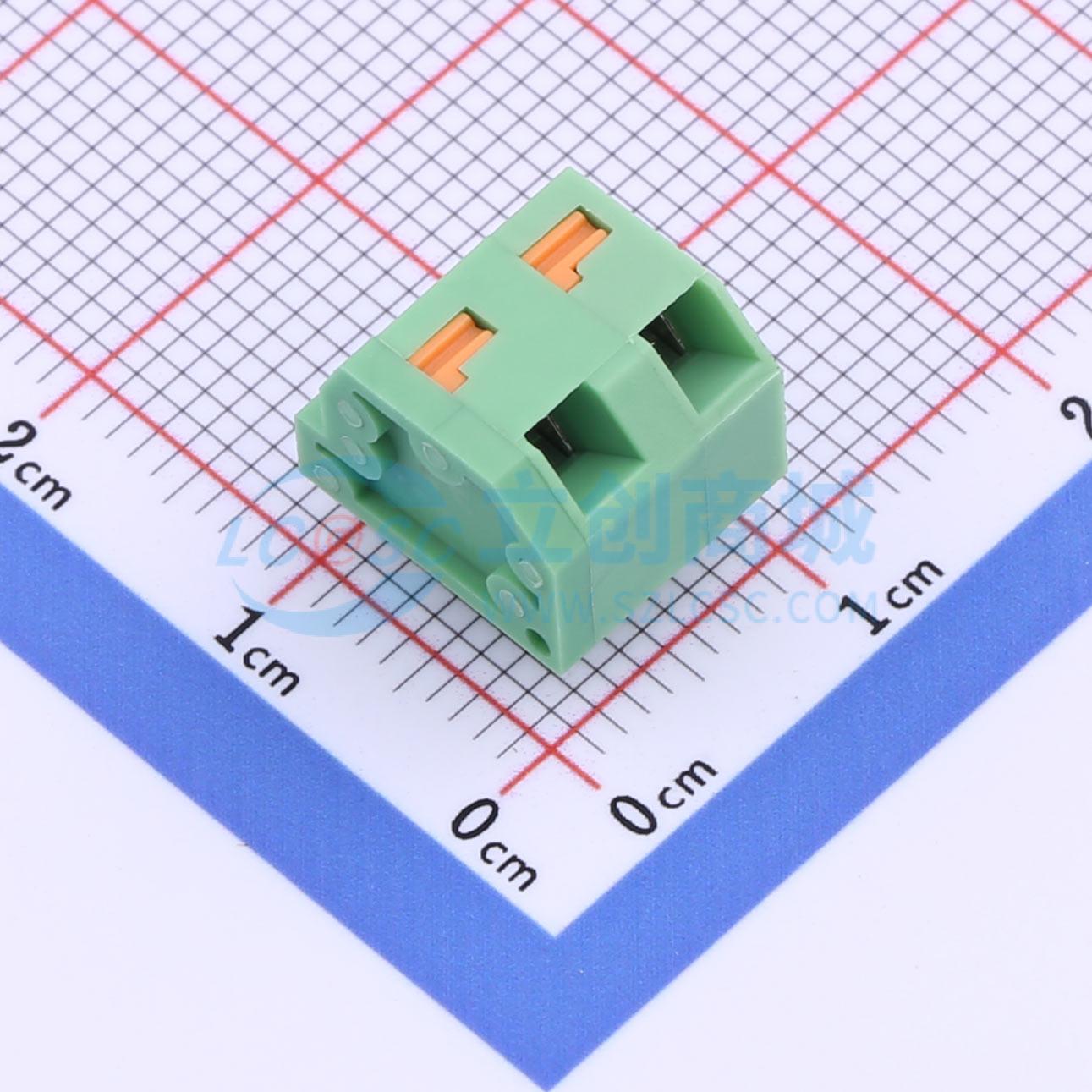 点击查看大图 KF238-5.0-2P-2实物图