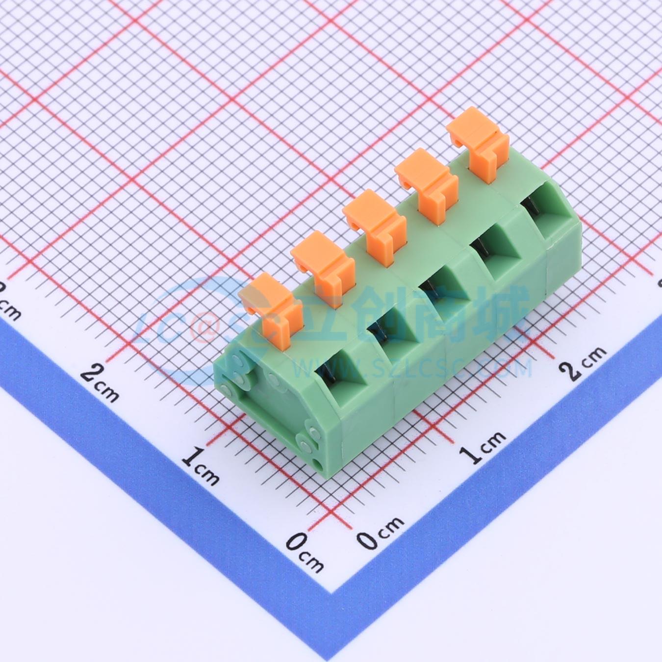 点击查看大图 KF238-5.0-5P-3实物图