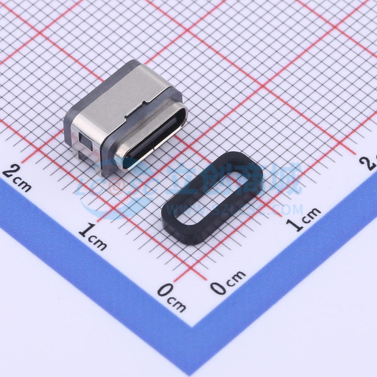 点击查看大图 TYPE-C 16PFS 4J-H7.05 IPX6实物图