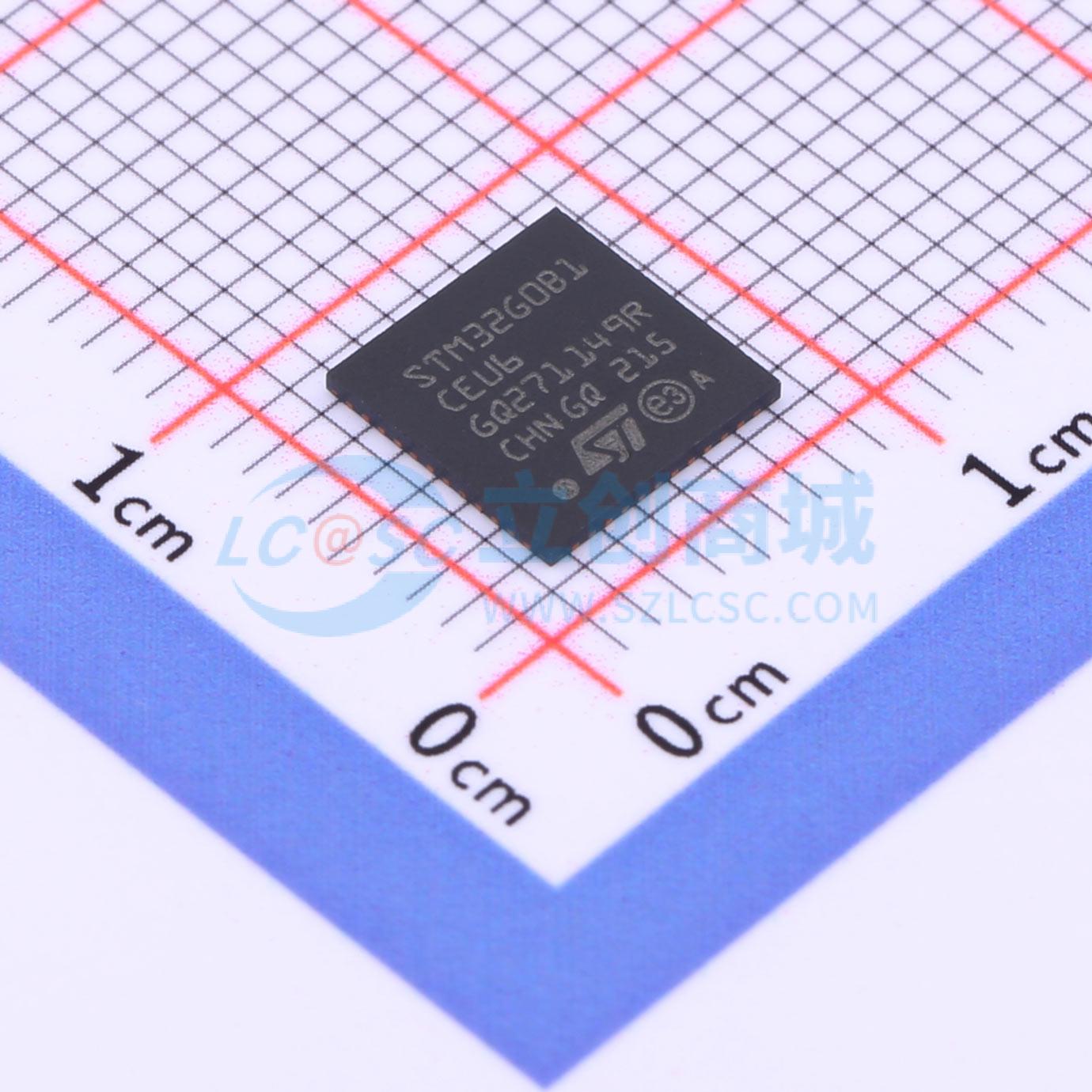 点击查看大图 STM32G0B1CEU6实物图