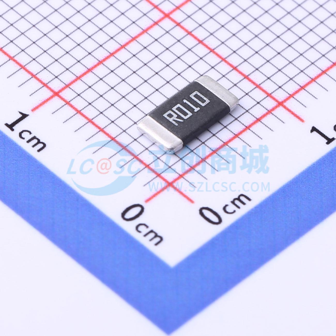 点击查看大图 HoLLR2512-2W-10mR-1%实物图