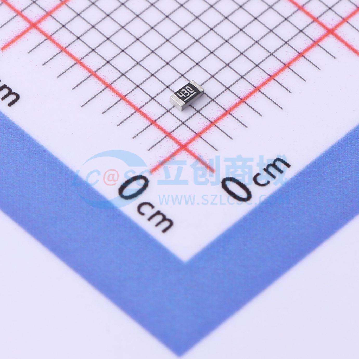 点击查看大图 SCR0603F43R实物图