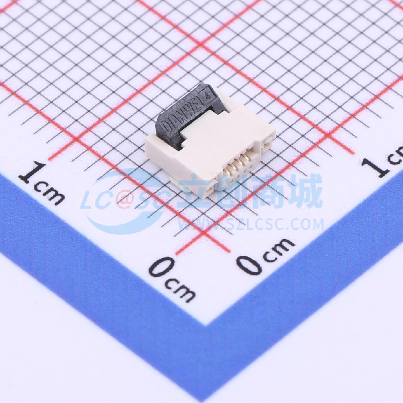 点击查看大图 KH-FPC0.5-H2.0SMT-4P-QCHF实物图