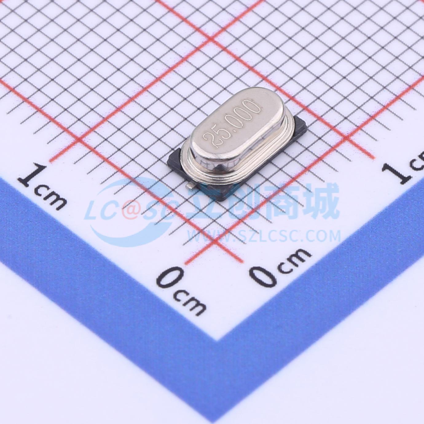 点击查看大图 25M 10PF 50PPM实物图