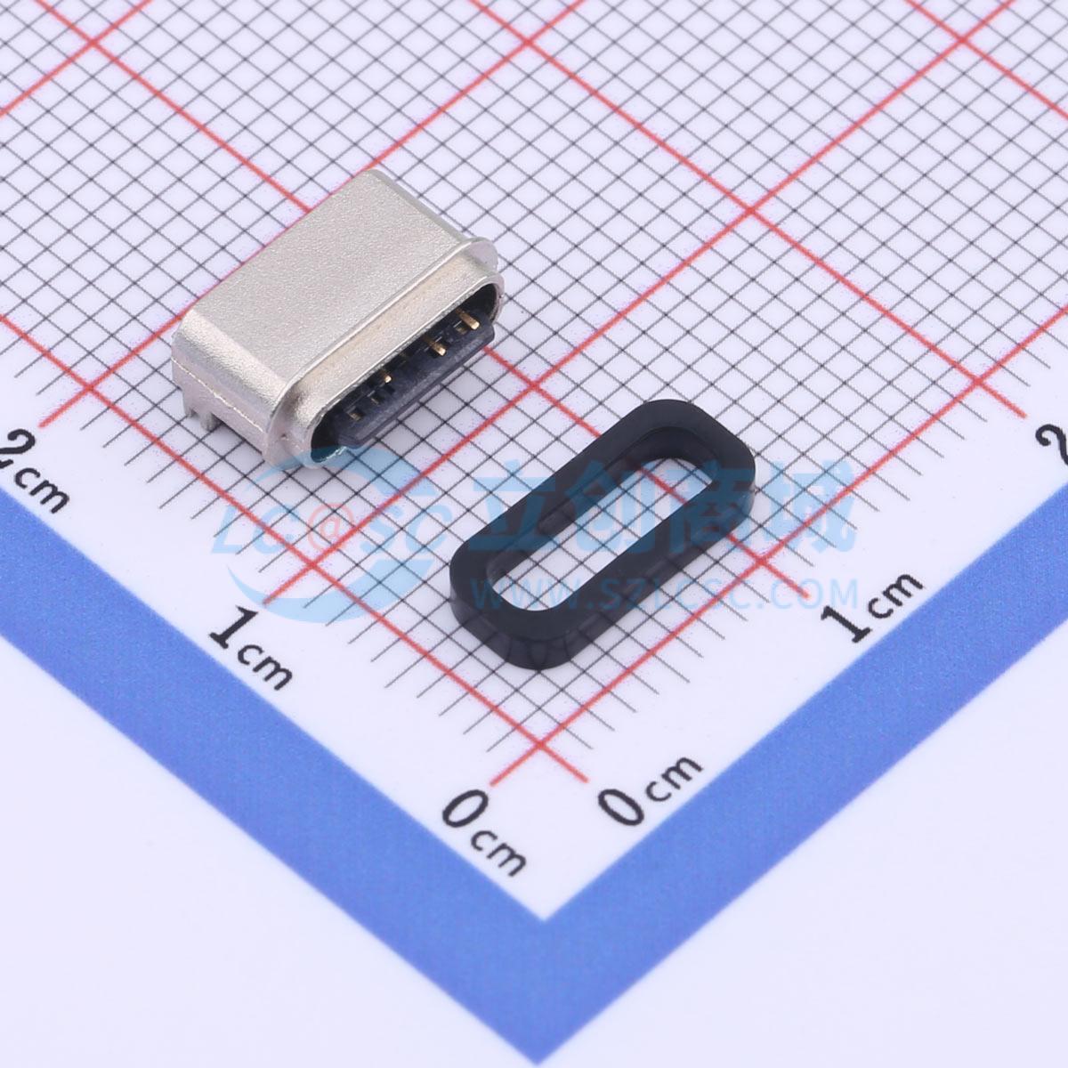 点击查看大图 TYPE-C 6PFS 2J-H5.8 IPX8实物图