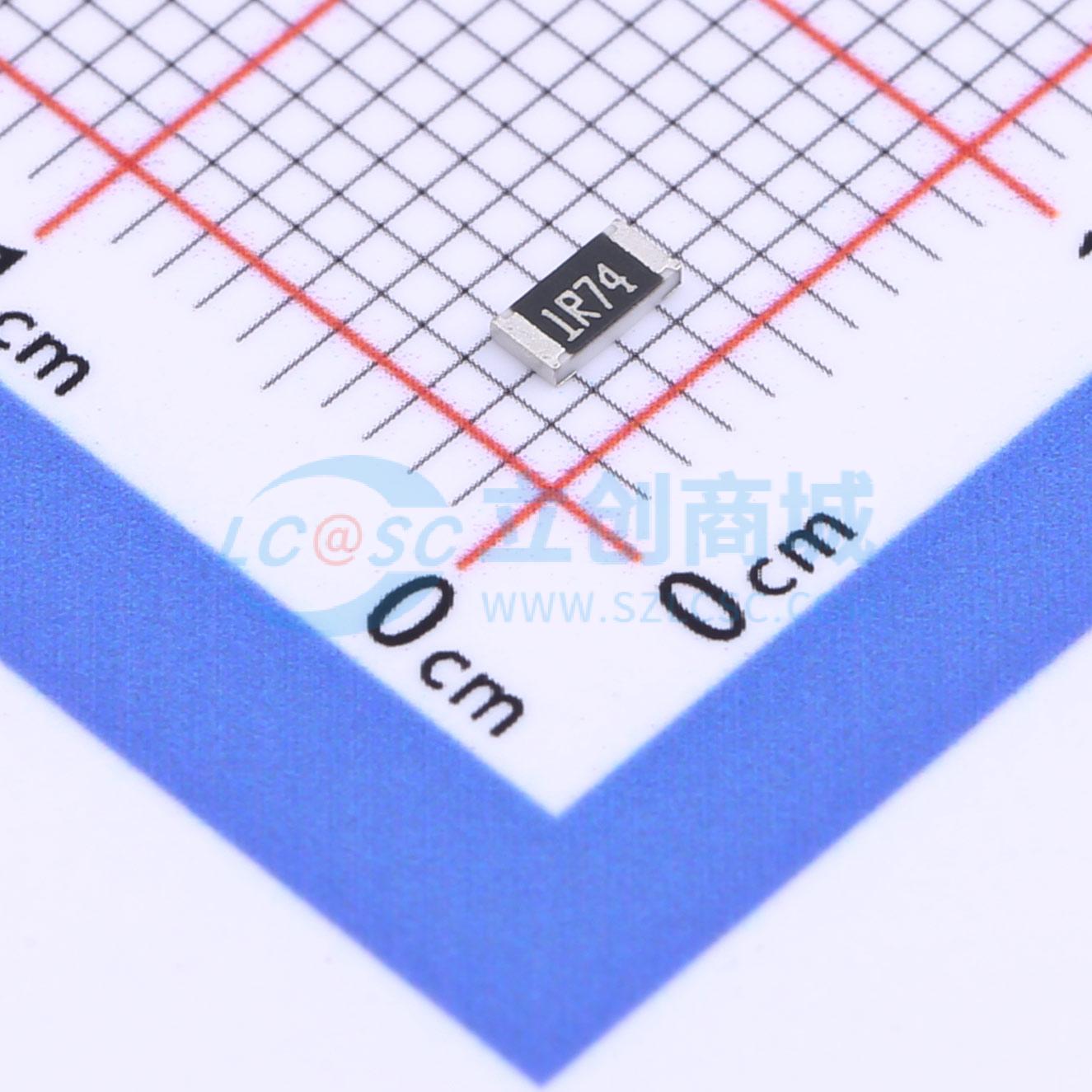 点击查看大图 CR1206F41R74G实物图