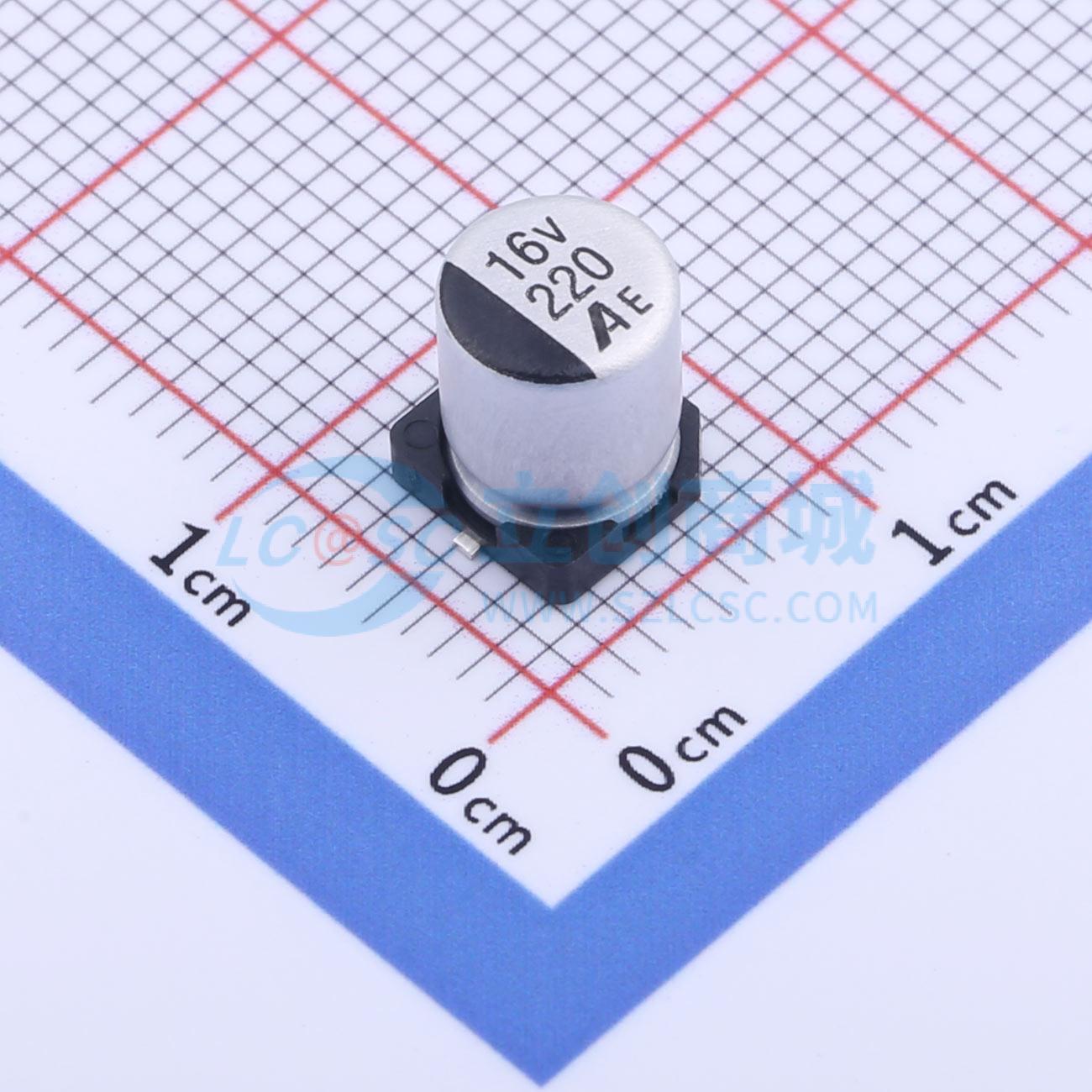 点击查看大图 GVE1C227M0608CNVC实物图