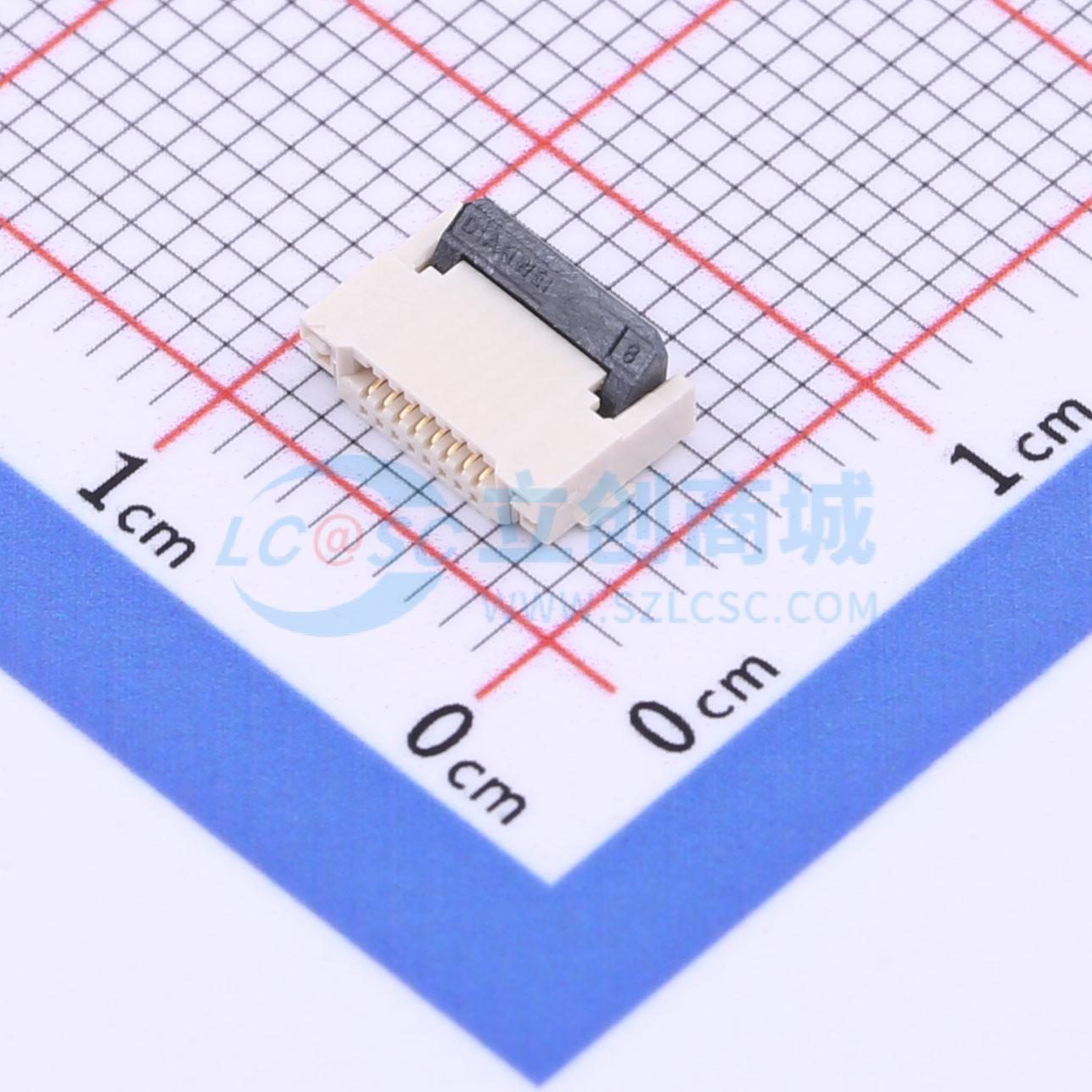 点击查看大图 KH-FPC0.5-H2.0SMT-8P-QCHF实物图