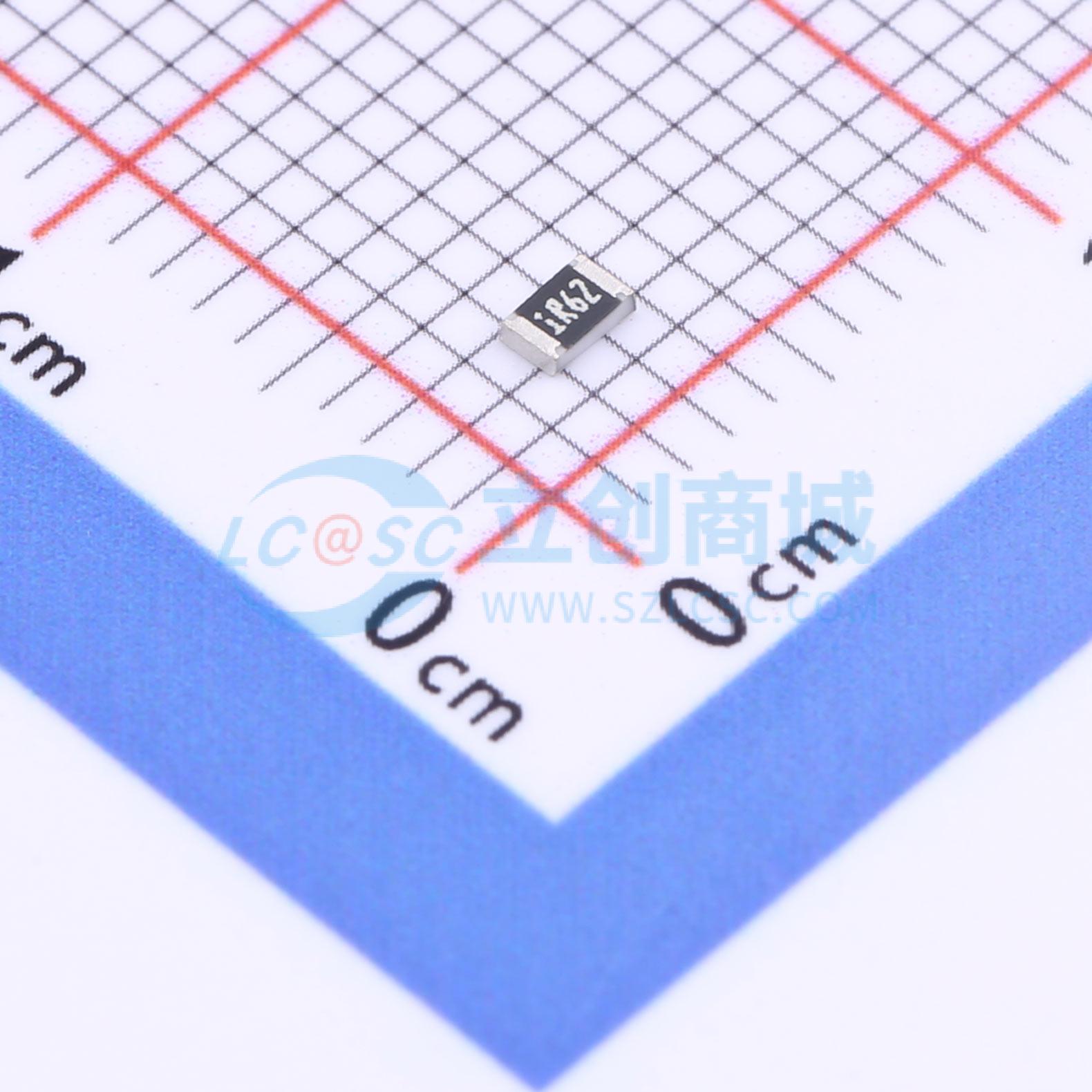 点击查看大图 CR0805F81R62G实物图