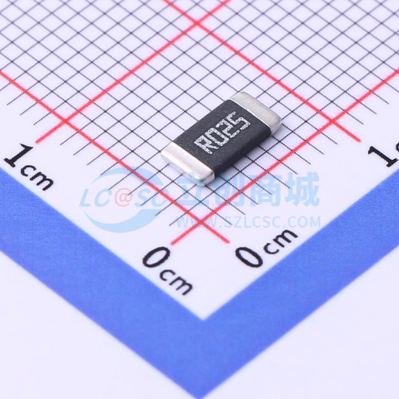 HoLLR2512-2W-25mR-1%实物图