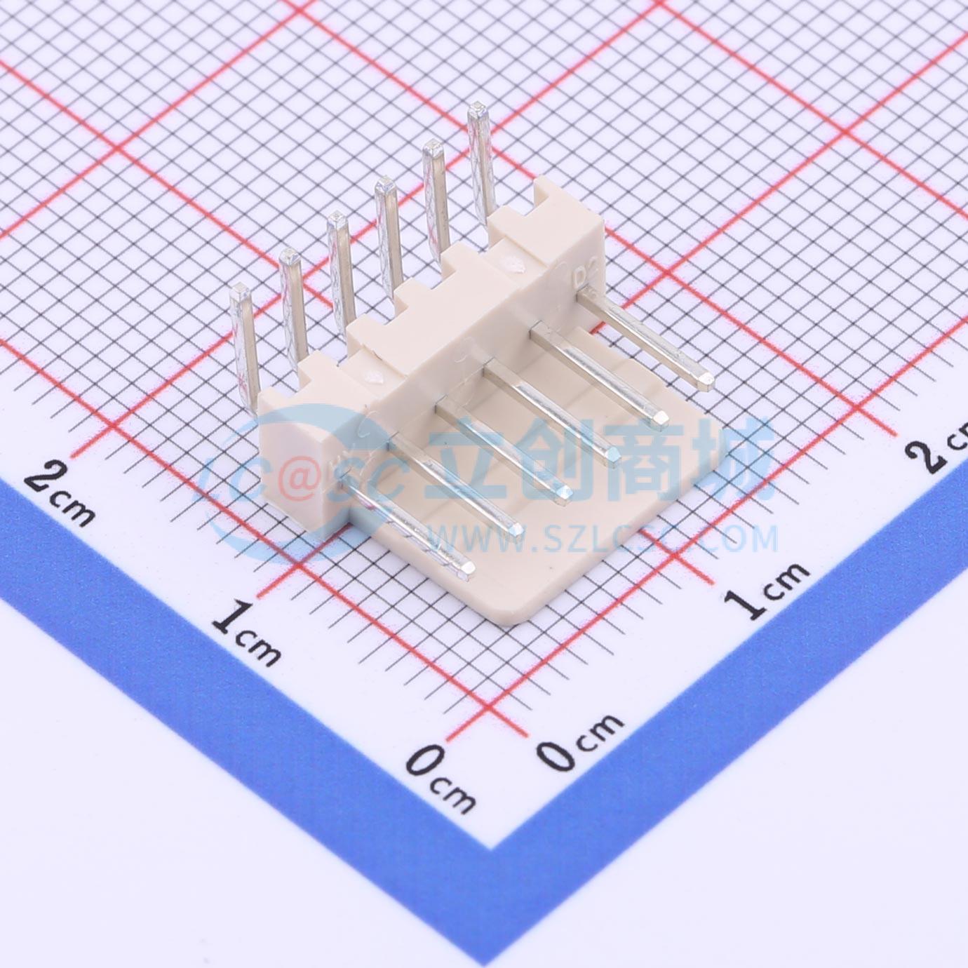 点击查看大图 KH-HX2.54-06FGW实物图