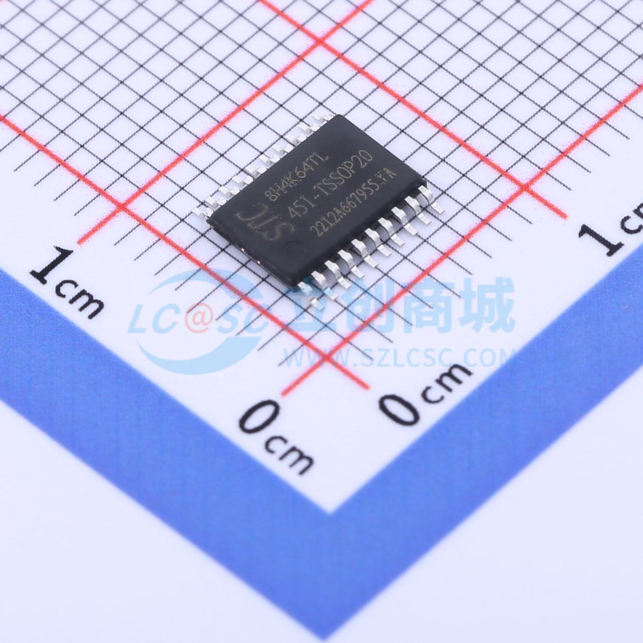 STC8H4K64TL-45I-TSSOP20实物图