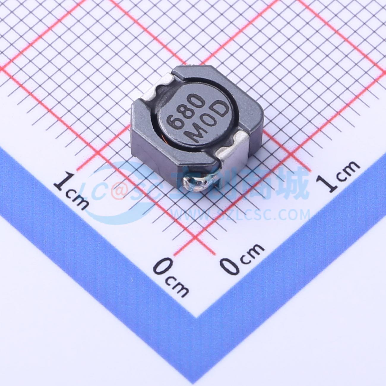 点击查看大图 CDRH8D43RT125NP-680MC实物图